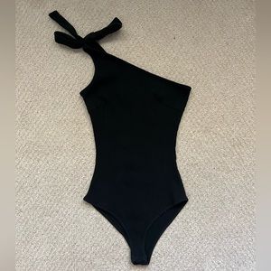 Princess Polly One Shoulder Tie Bodysuit